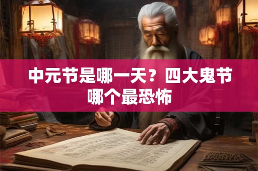 中元节是哪一天？四大鬼节哪个最恐怖