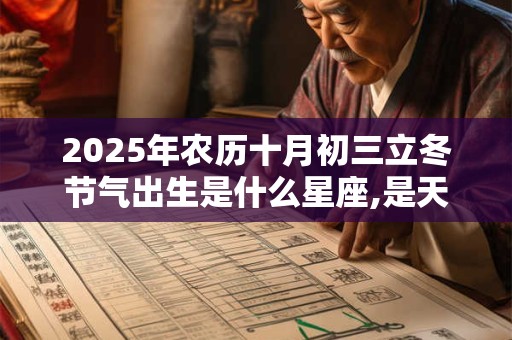 2025年农历十月初三立冬节气出生是什么星座,是天蝎座吗？