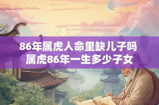 86年属虎人命里缺儿子吗 属虎86年一生多少子女