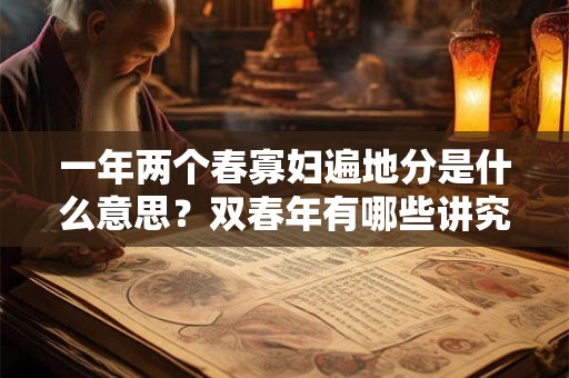 一年两个春寡妇遍地分是什么意思？双春年有哪些讲究？
