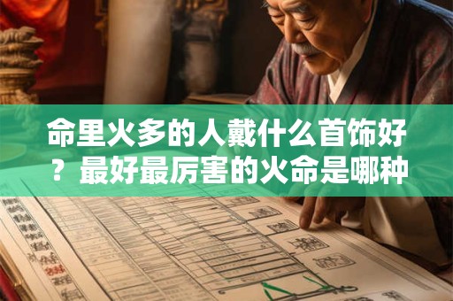 命里火多的人戴什么首饰好？最好最厉害的火命是哪种？