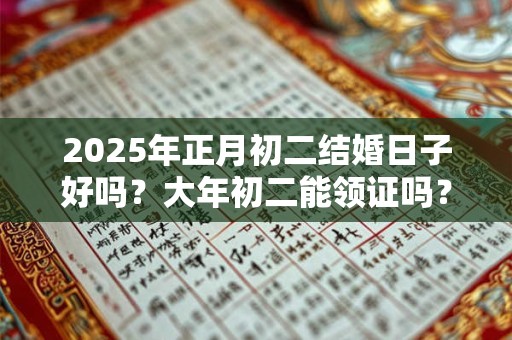 2025年正月初二结婚日子好吗？大年初二能领证吗？