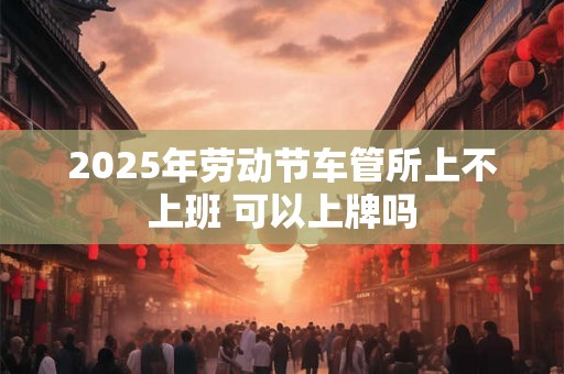 2025年劳动节车管所上不上班 可以上牌吗
