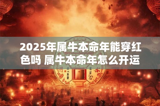 2025年属牛本命年能穿红色吗 属牛本命年怎么开运