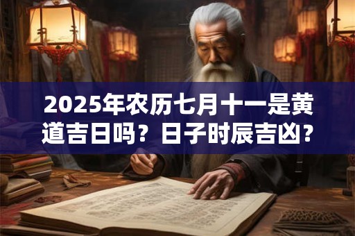 2025年农历七月十一是黄道吉日吗？日子时辰吉凶？