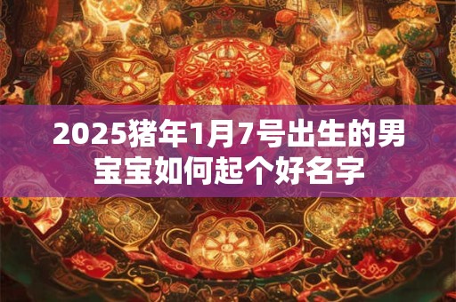 2025猪年1月7号出生的男宝宝如何起个好名字 2025猪年1月7号出生的男宝宝如何起个好名字