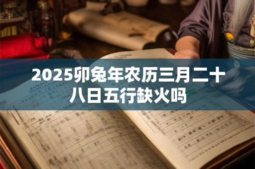 2025卯兔年农历三月二十八日五行缺火吗