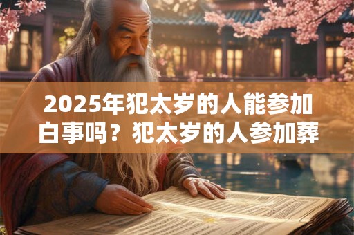 2025年犯太岁的人能参加白事吗？犯太岁的人参加葬礼需要注意什么？