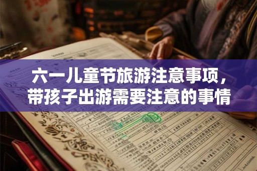 六一儿童节旅游注意事项，带孩子出游需要注意的事情