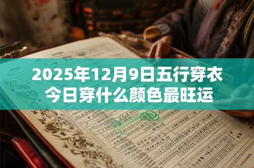 2025年12月9日五行穿衣 今日穿什么颜色最旺运