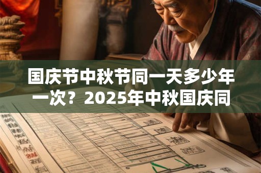 国庆节中秋节同一天多少年一次？2025年中秋国庆同一天结婚好吗？