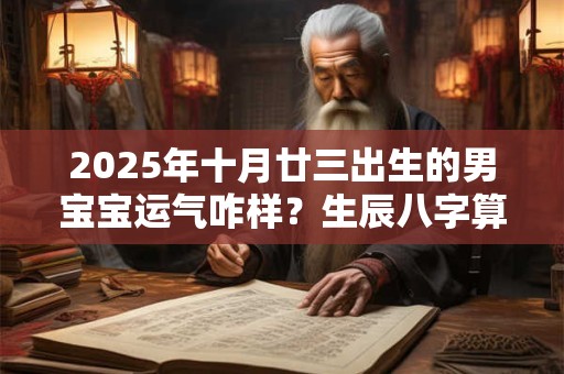2025年十月廿三出生的男宝宝运气咋样？生辰八字算命