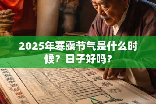 2025年寒露节气是什么时候？日子好吗？