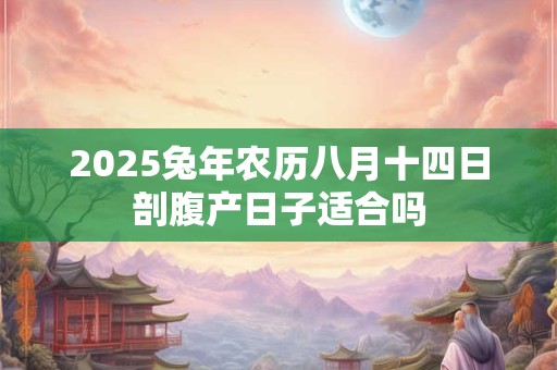 2025兔年农历八月十四日剖腹产日子适合吗
