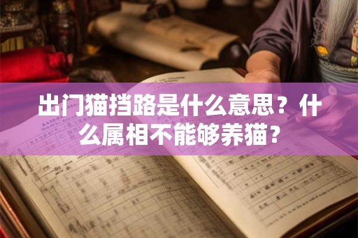 出门猫挡路是什么意思？什么属相不能够养猫？