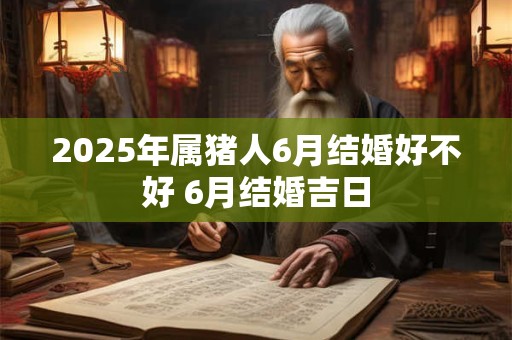 2025年属猪人6月结婚好不好 6月结婚吉日