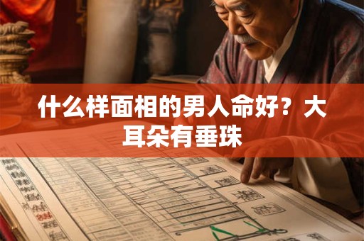 什么样面相的男人命好？大耳朵有垂珠