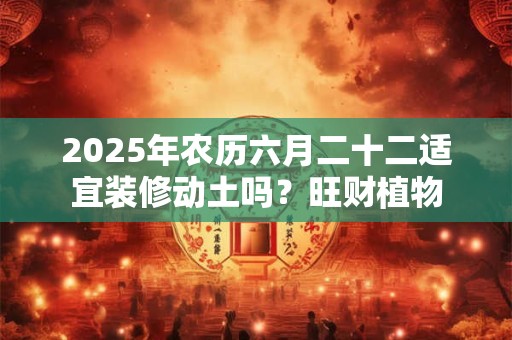 2025年农历六月二十二适宜装修动土吗？旺财植物