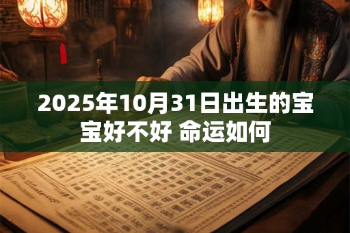 2025年10月31日出生的宝宝好不好 命运如何