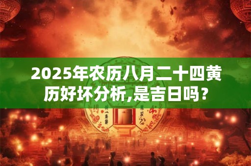 2025年农历八月二十四黄历好坏分析,是吉日吗？