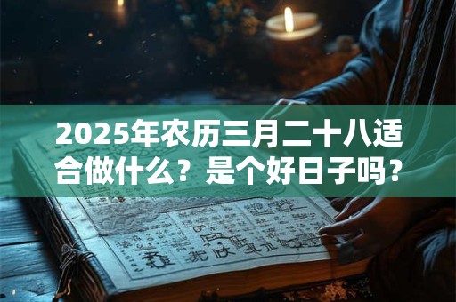 2025年农历三月二十八适合做什么？是个好日子吗？