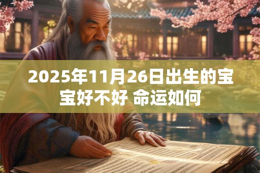 2025年11月26日出生的宝宝好不好 命运如何