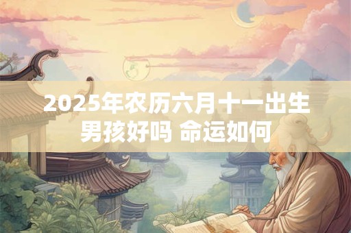 2025年农历六月十一出生男孩好吗 命运如何