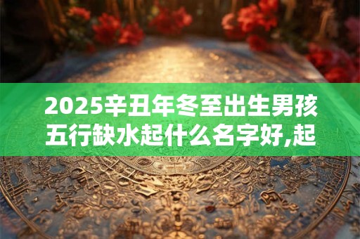 2025辛丑年冬至出生男孩五行缺水起什么名字好,起名宜用字