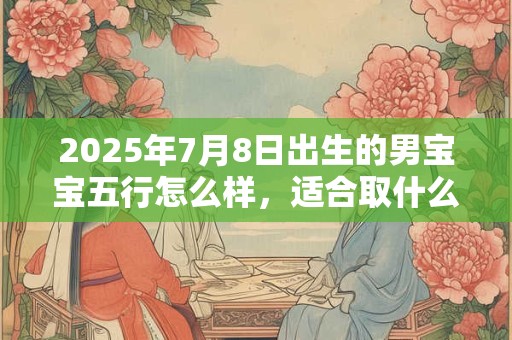 2025年7月8日出生的男宝宝五行怎么样，适合取什么吉利好名？