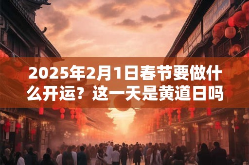 2025年2月1日春节要做什么开运？这一天是黄道日吗？