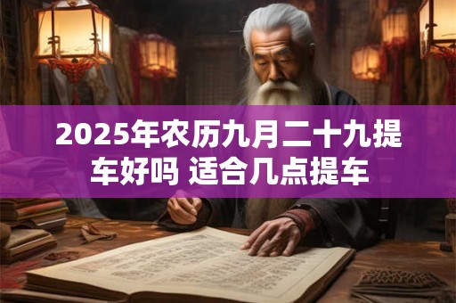 2025年农历九月二十九提车好吗 适合几点提车