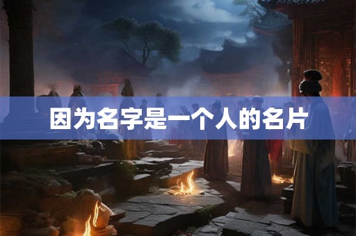 详细阅读:因为名字是一个人的名片 因为名字是一个人的名片