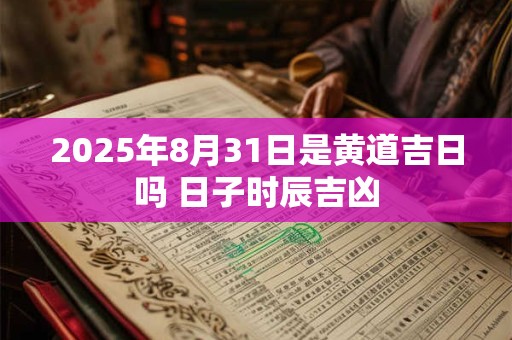 2025年8月31日是黄道吉日吗 日子时辰吉凶 2025年8月31日是黄道吉日吗 日子时辰吉凶
