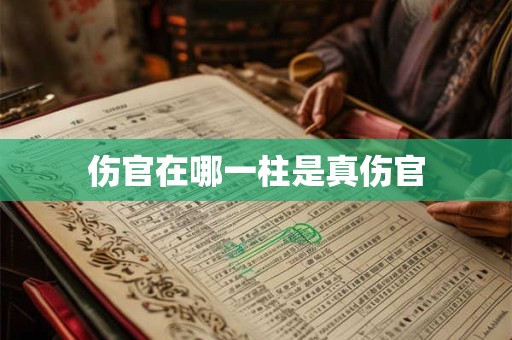 伤官在哪一柱是真伤官