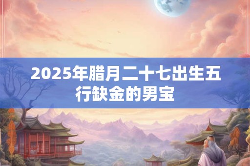2025年腊月二十七出生五行缺金的男宝