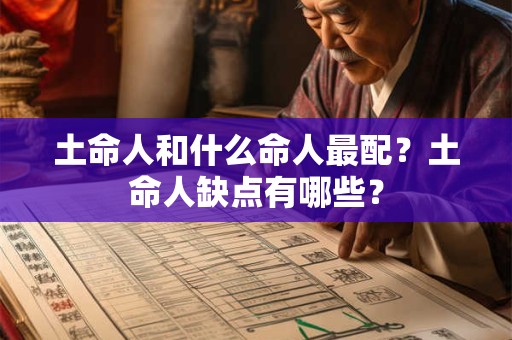土命人和什么命人最配？土命人缺点有哪些？