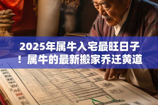 2025年属牛入宅最旺日子！属牛的最新搬家乔迁黄道吉日查询