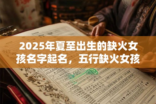 2025年夏至出生的缺火女孩名字起名，五行缺火女孩取名精选