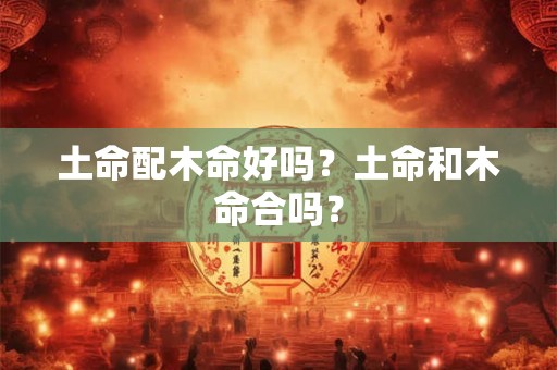 土命配木命好吗？土命和木命合吗？