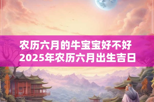 农历六月的牛宝宝好不好 2025年农历六月出生吉日