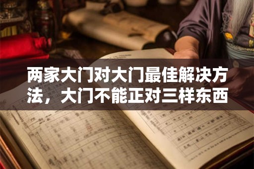 两家大门对大门最佳解决方法，大门不能正对三样东西