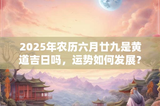 2025年农历六月廿九是黄道吉日吗，运势如何发展？