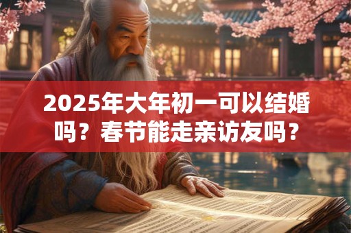 2025年大年初一可以结婚吗？春节能走亲访友吗？