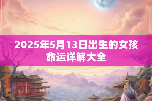 2025年5月13日出生的女孩命运详解大全