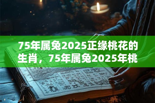 75年属兔2025正缘桃花的生肖，75年属兔2025年桃花方位