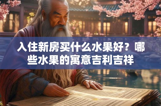 入住新房买什么水果好？哪些水果的寓意吉利吉祥