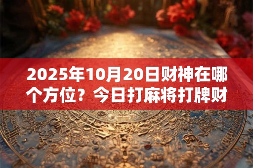 2025年10月20日财神在哪个方位？今日打麻将打牌财神方位
