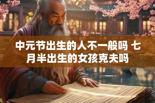 中元节出生的人不一般吗 七月半出生的女孩克夫吗