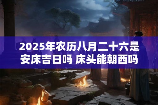 详细阅读:2025年农历八月二十六是安床吉日吗 床头能朝西吗 2025年农历八月二十六是安床吉日吗 床头能朝西吗
