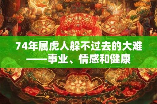 74年属虎人躲不过去的大难——事业、情感和健康